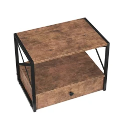 Druckerständer Vintage BONITA mit Schublade 44 x 33 x 29 cm