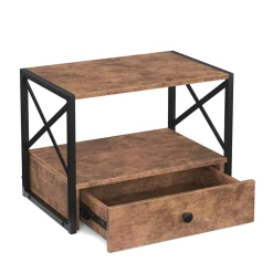 Druckerständer Vintage BONITA mit Schublade 44 x 33 x 29 cm