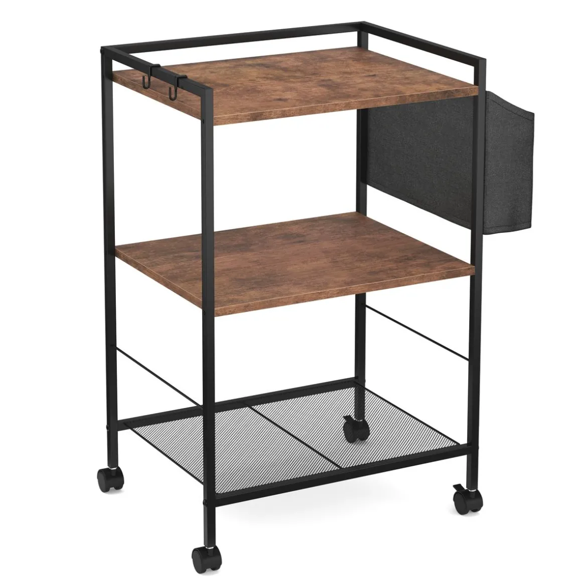 Druckerständer Vintage BONITA mit Rollen 52 x 81 x 40 cm