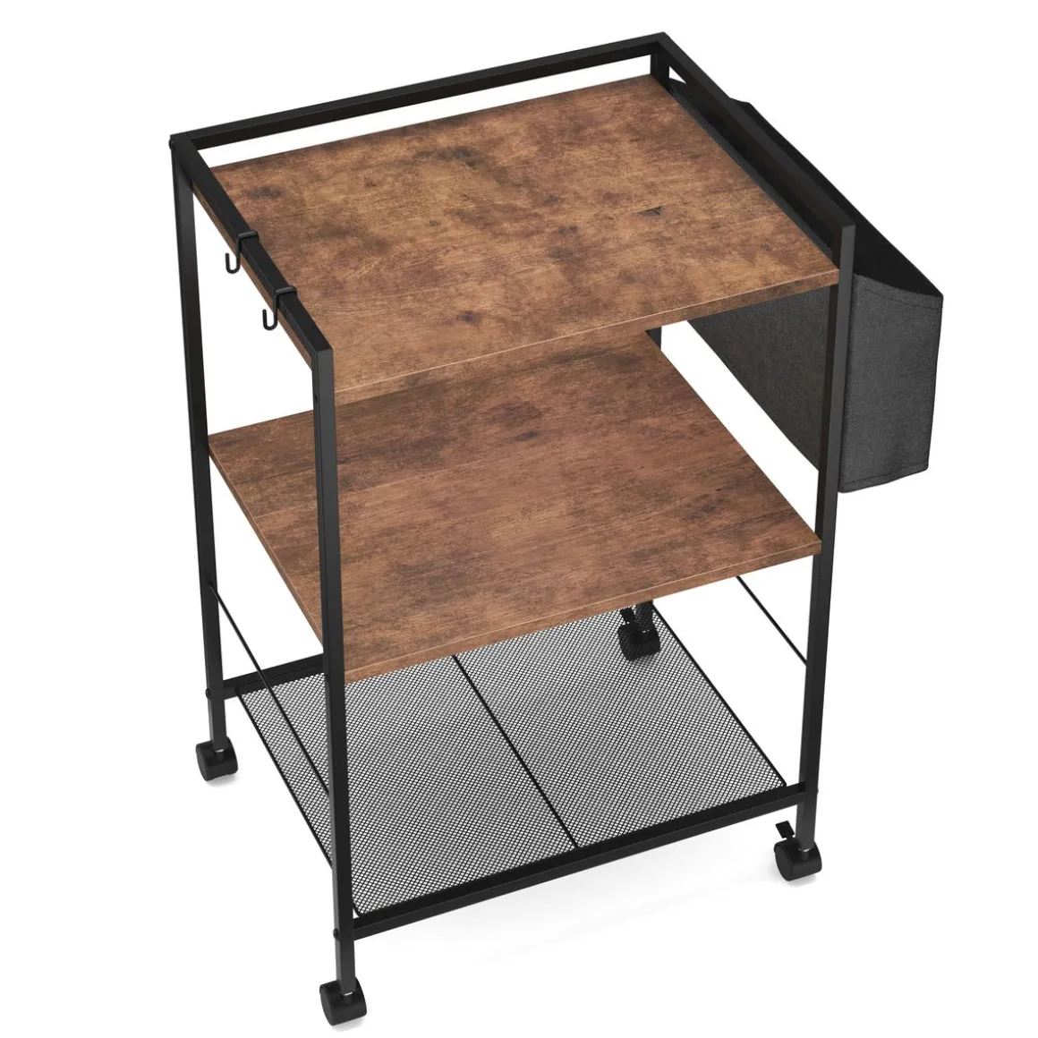 Druckerständer Vintage BONITA mit Rollen 52 x 81 x 40 cm