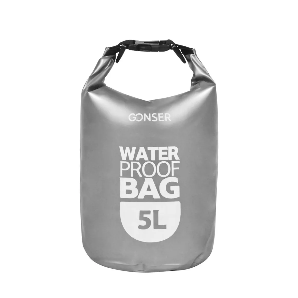 Dry Bag Tasche wasserdicht grau 5L