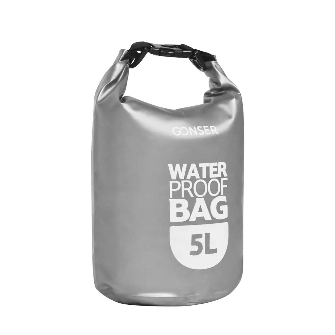 Dry Bag Tasche wasserdicht grau 5L