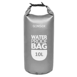 Dry Bag Tasche wasserdicht grau 10L