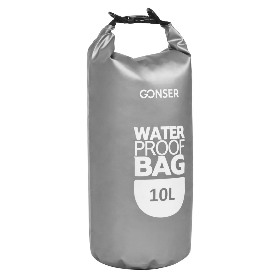 Dry Bag Tasche wasserdicht grau 10L