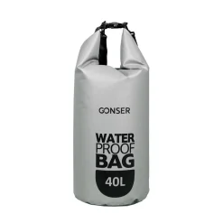 Dry Bag Tasche wasserdicht grau 40L