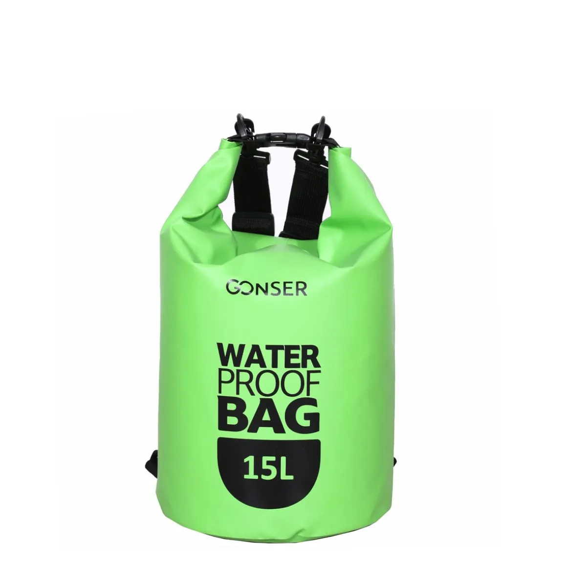 Dry Bag Tasche wasserdicht grün 15L