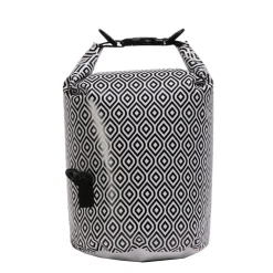 Dry Bag Tasche wasserdicht schwarz/weiss 5L