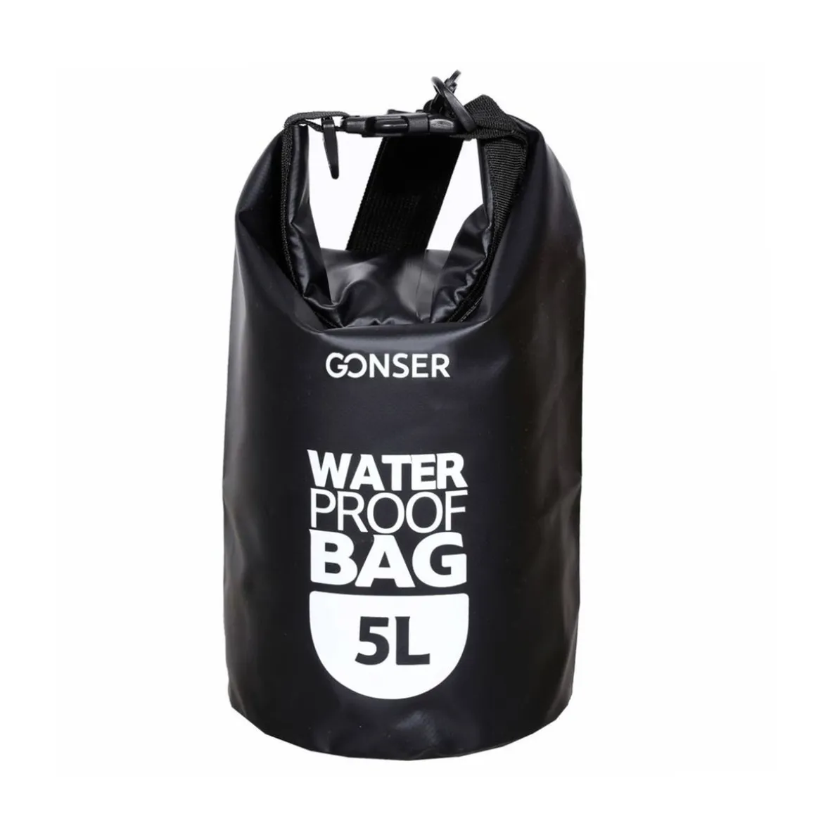 Dry Bag Tasche wasserdicht schwarz 5L