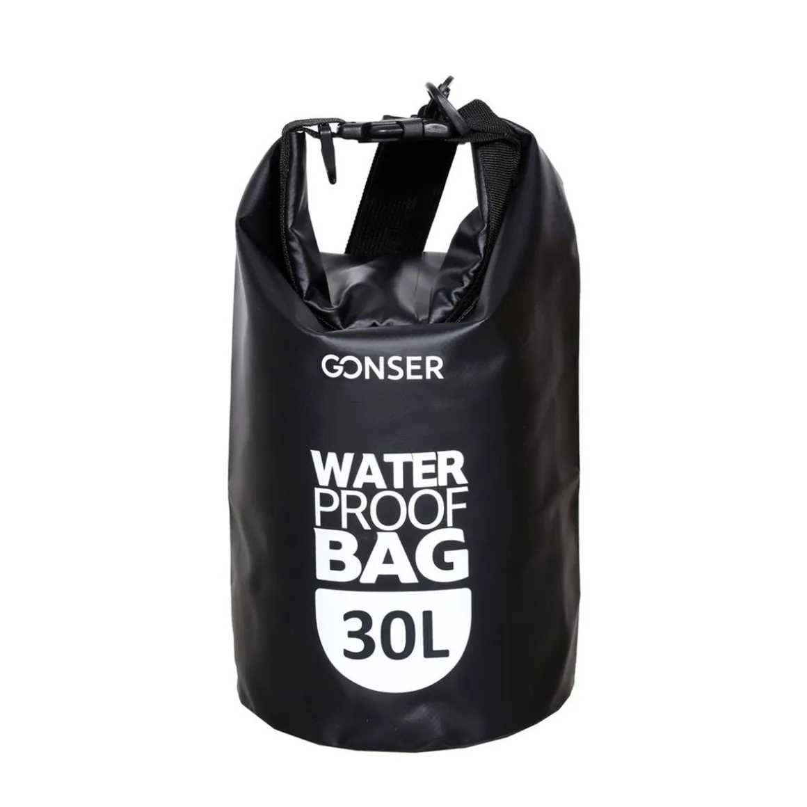 Dry Bag Tasche wasserdicht schwarz 30L