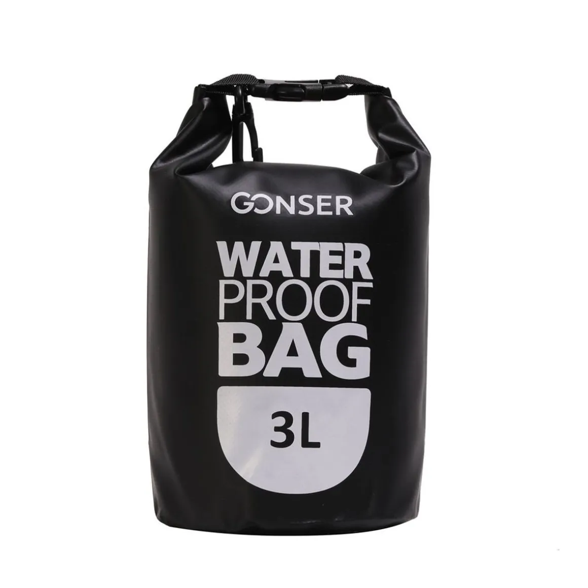 Dry Bag Tasche wasserdicht schwarz 3L