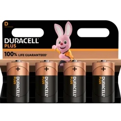 DURACELL Plus Power MN1300 D / LR20 Batterien 4 Stk.