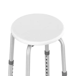 Duschhocker rund weiss