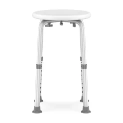 Duschhocker rund weiss