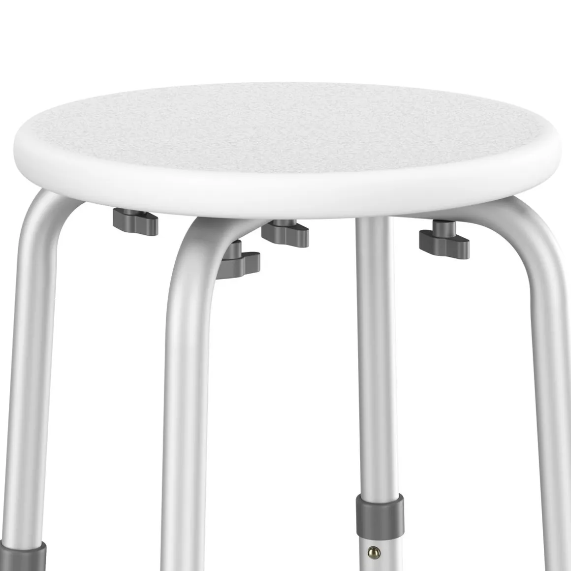 Duschhocker rund weiss