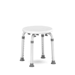 Duschhocker rund weiss