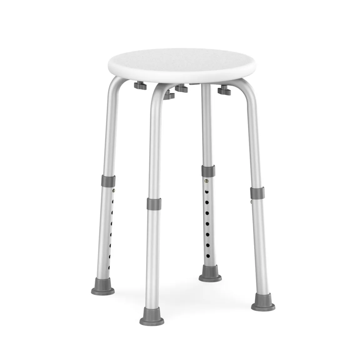 Duschhocker rund weiss