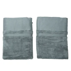 Duschtuch 70 x 140 cm 2er Set anthrazit
