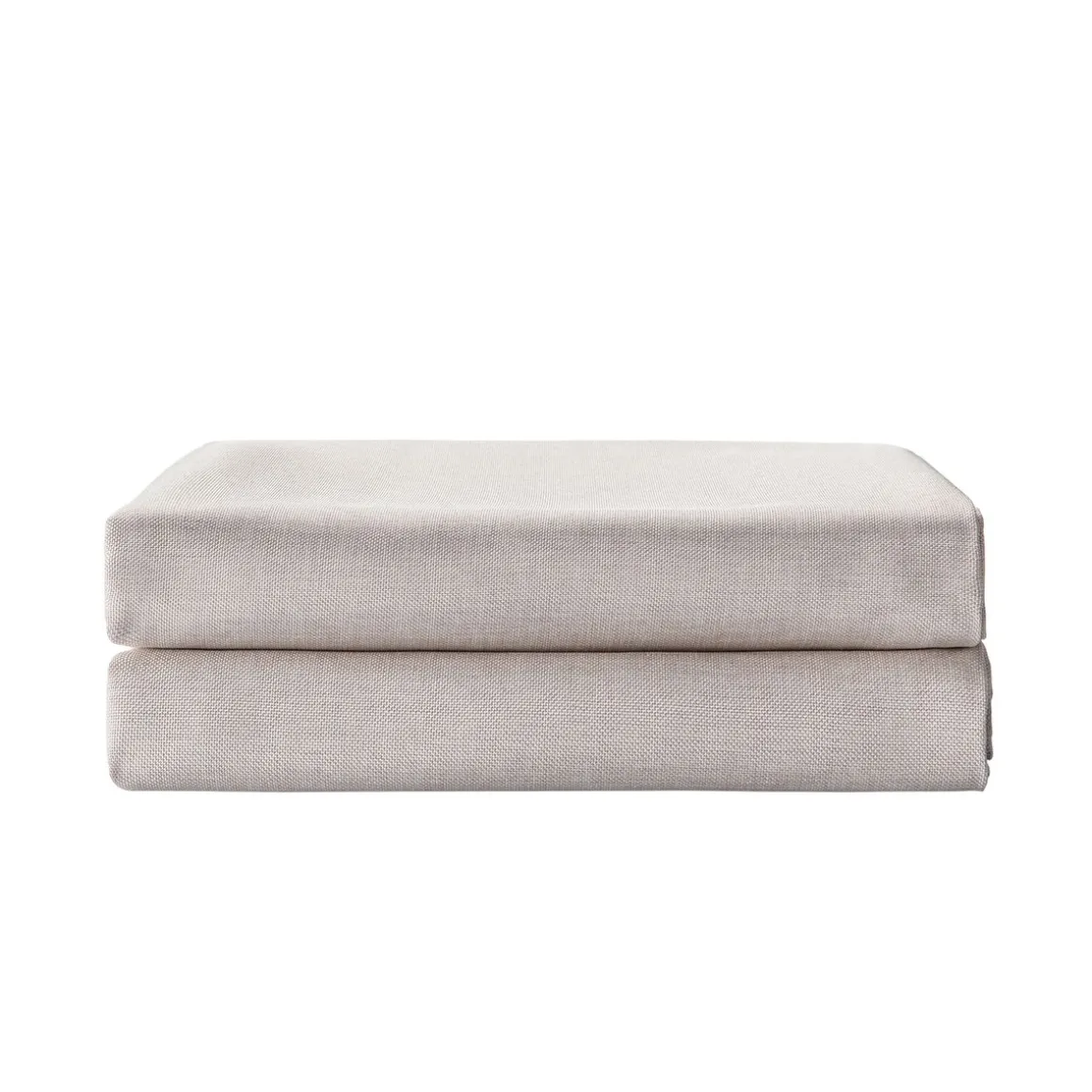 Duschvorhang 182 x 182 cm Leinen beige