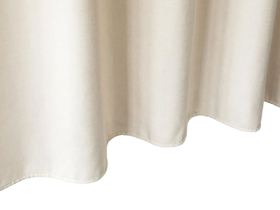 Duschvorhang 182 x 182 cm Leinen beige