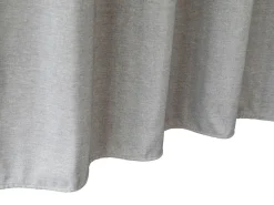 Duschvorhang 182 x 182 cm Leinen grau