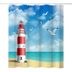 Duschvorhang 180 x 210 cm Leuchtturm | GONSER.CH