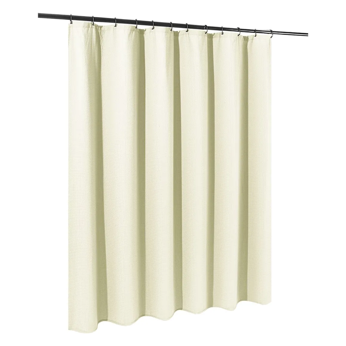 Duschvorhang 182 x 182 cm Waffel beige