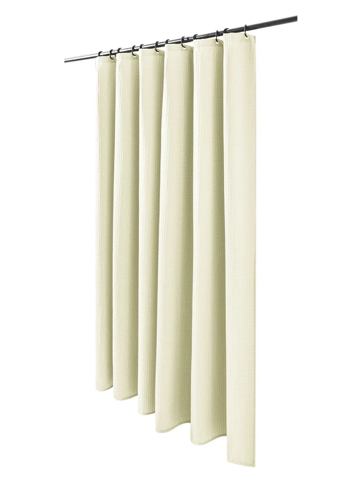 Duschvorhang 182 x 182 cm Waffel beige