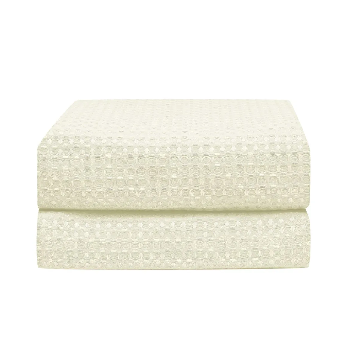 Duschvorhang 182 x 182 cm Waffel beige