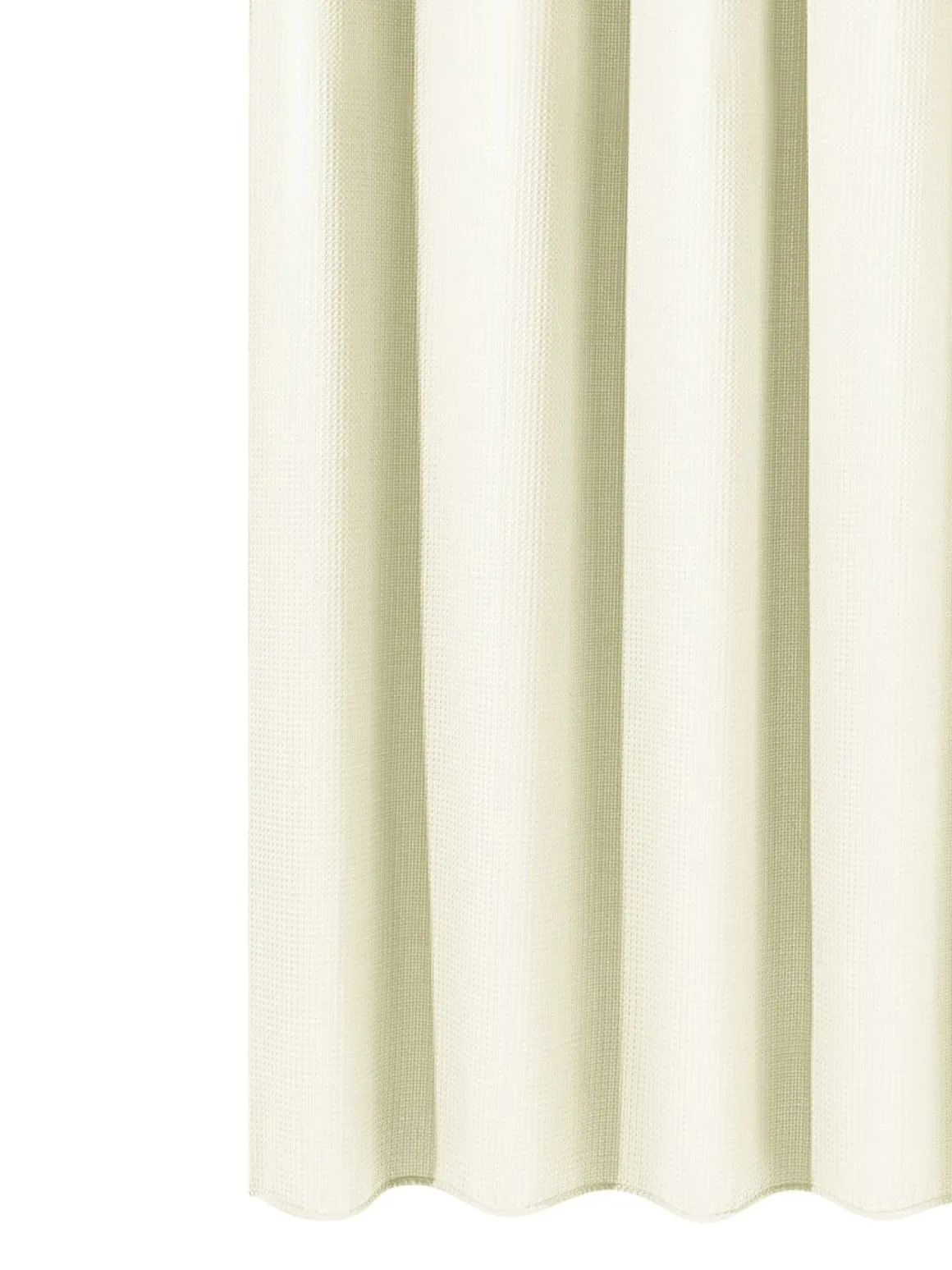 Duschvorhang 182 x 182 cm Waffel beige