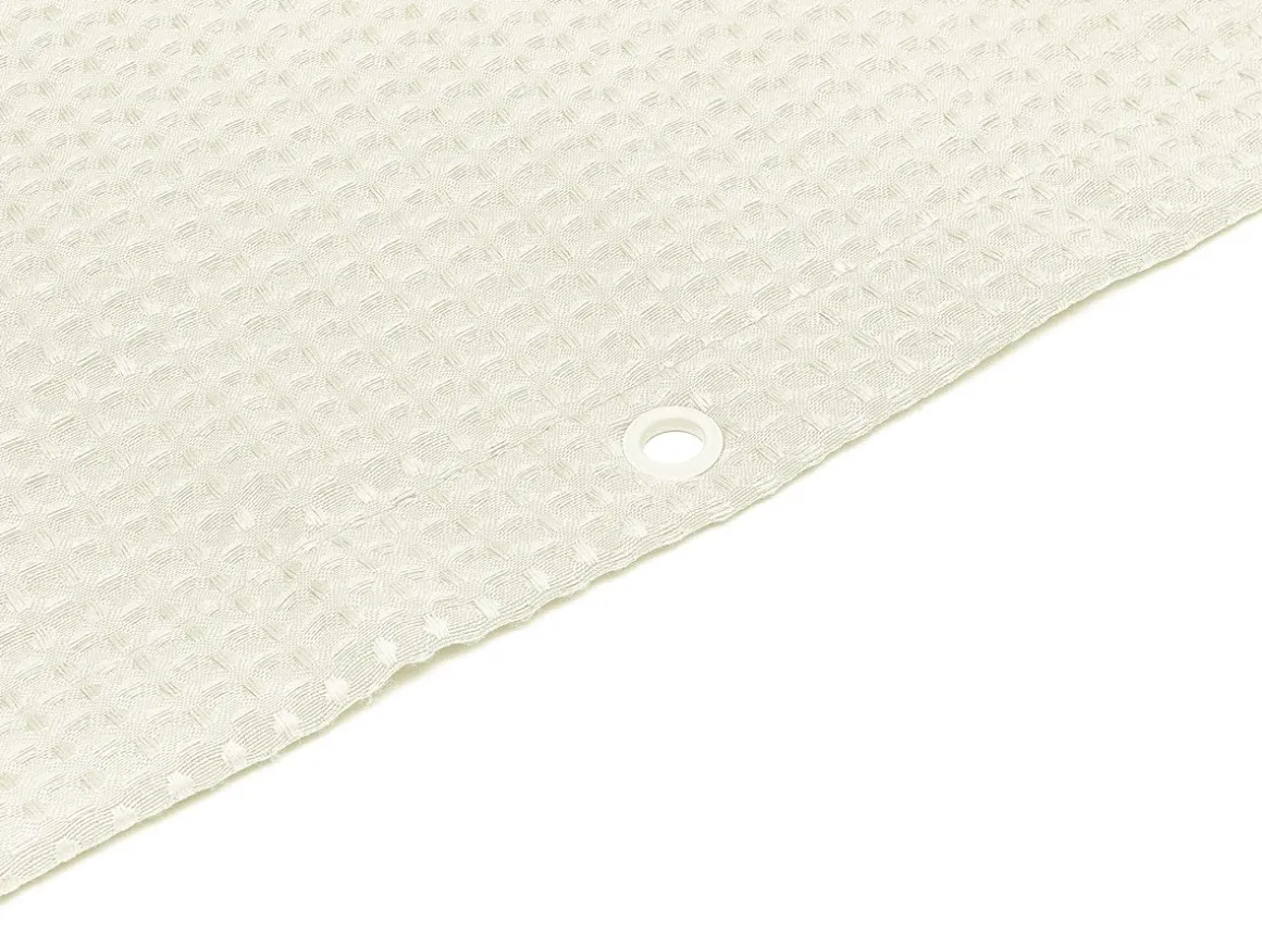 Duschvorhang 182 x 182 cm Waffel beige
