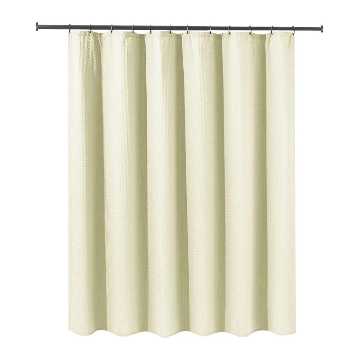 Duschvorhang 182 x 182 cm Waffel beige