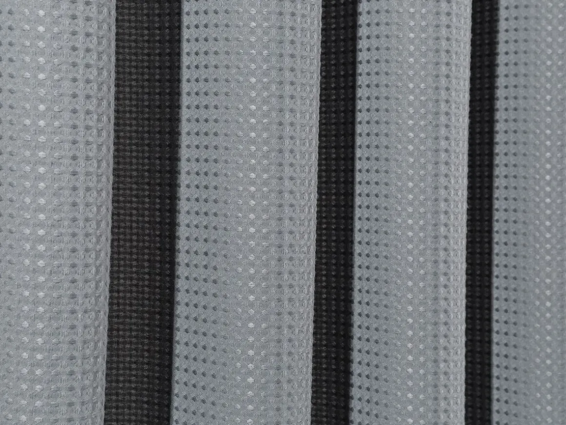 Duschvorhang 182 x 182 cm Waffel grau
