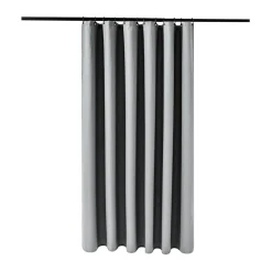 Duschvorhang 182 x 182 cm Waffel grau