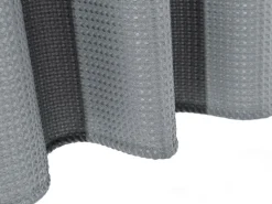 Duschvorhang 182 x 182 cm Waffel grau