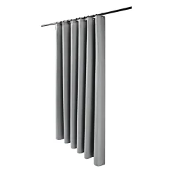 Duschvorhang 182 x 182 cm Waffel grau
