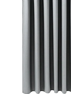 Duschvorhang 182 x 182 cm Waffel grau