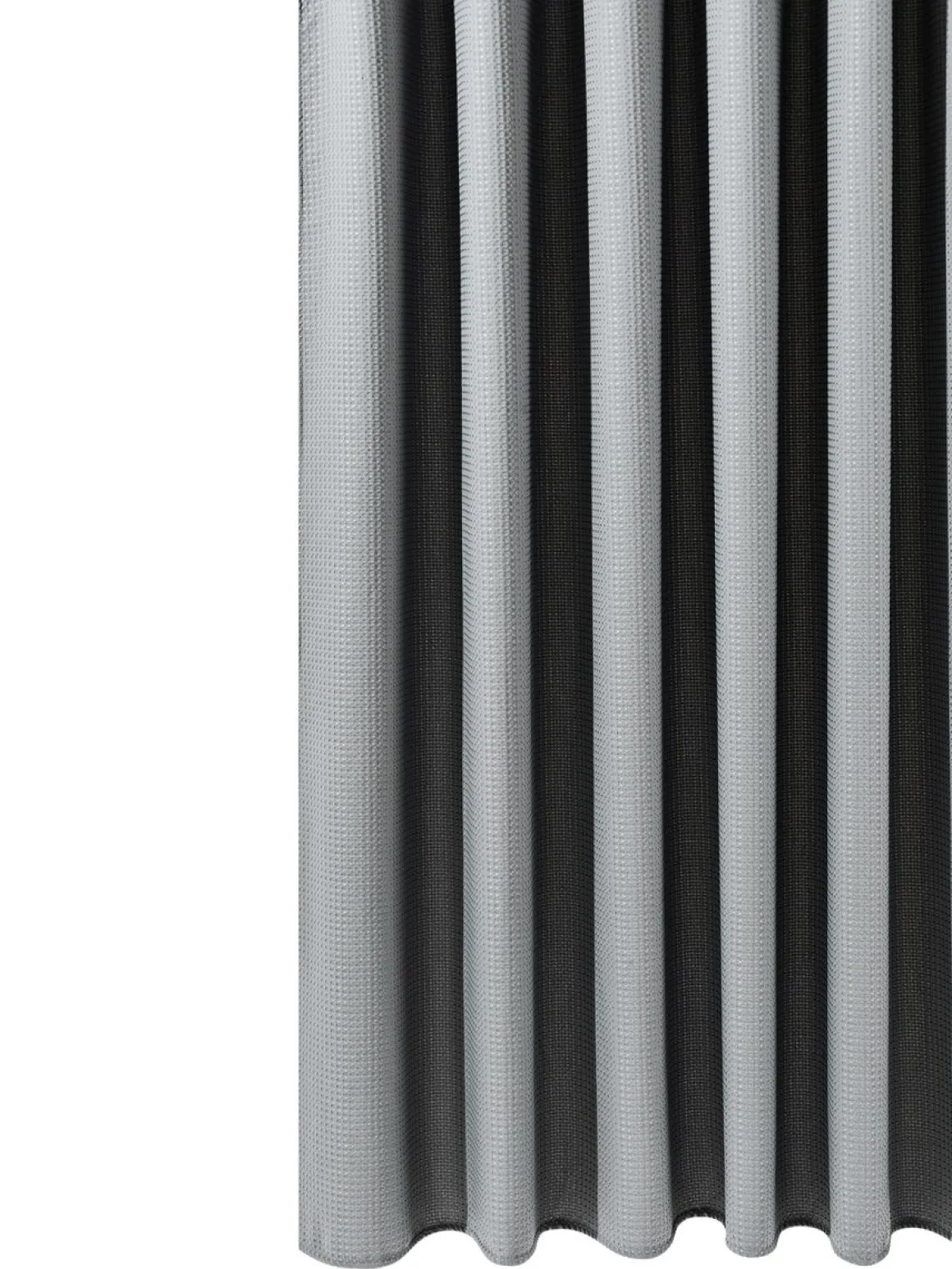 Duschvorhang 182 x 182 cm Waffel grau