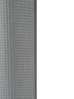 Duschvorhang 182 x 182 cm Waffel grau