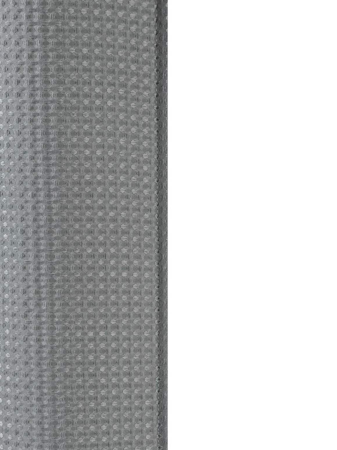 Duschvorhang 182 x 182 cm Waffel grau