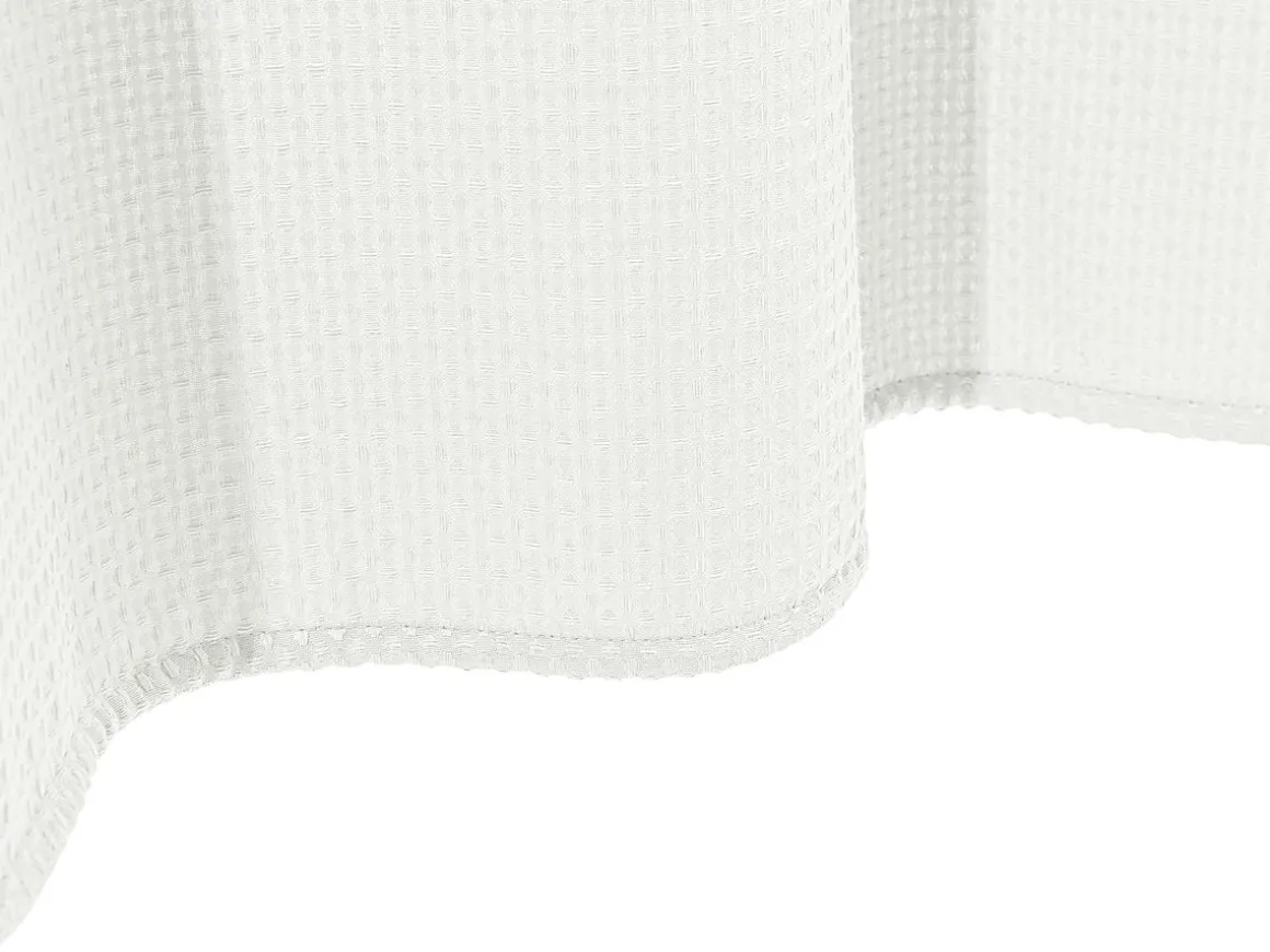 Duschvorhang 182 x 182 cm Waffel weiss