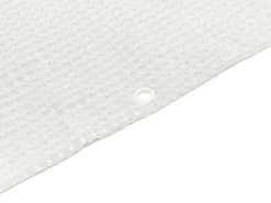 Duschvorhang 182 x 182 cm Waffel weiss
