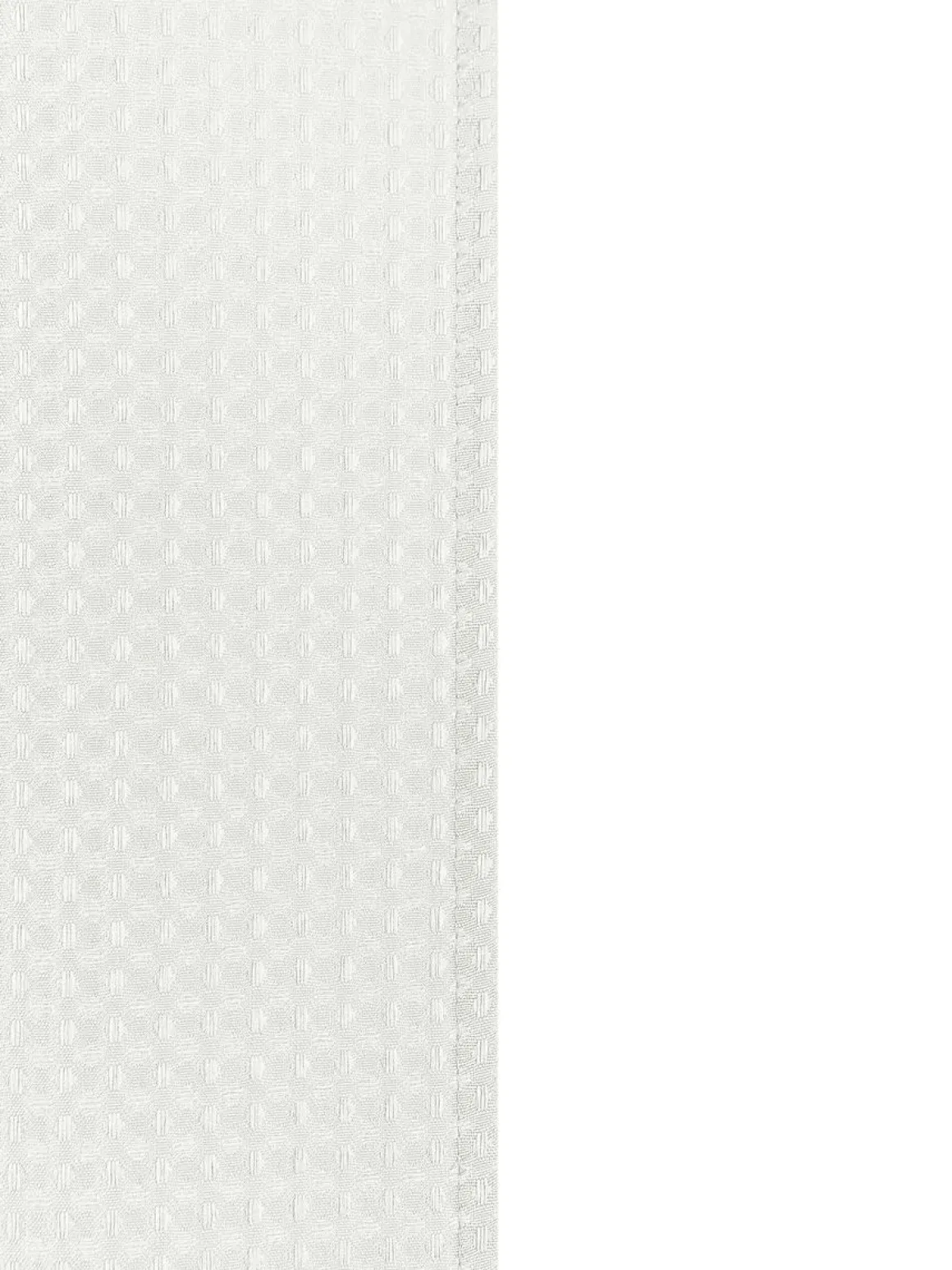 Duschvorhang 182 x 182 cm Waffel weiss