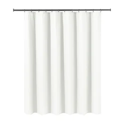 Duschvorhang 182 x 182 cm Waffel weiss