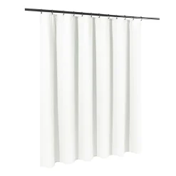 Duschvorhang 182 x 182 cm Waffel weiss