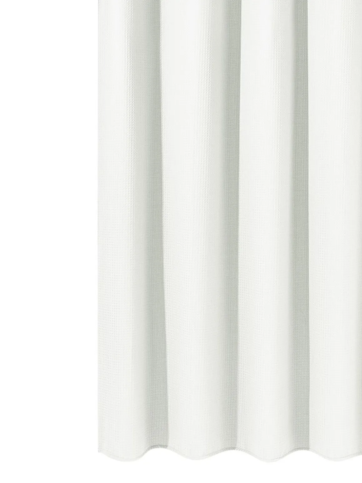 Duschvorhang 182 x 182 cm Waffel weiss