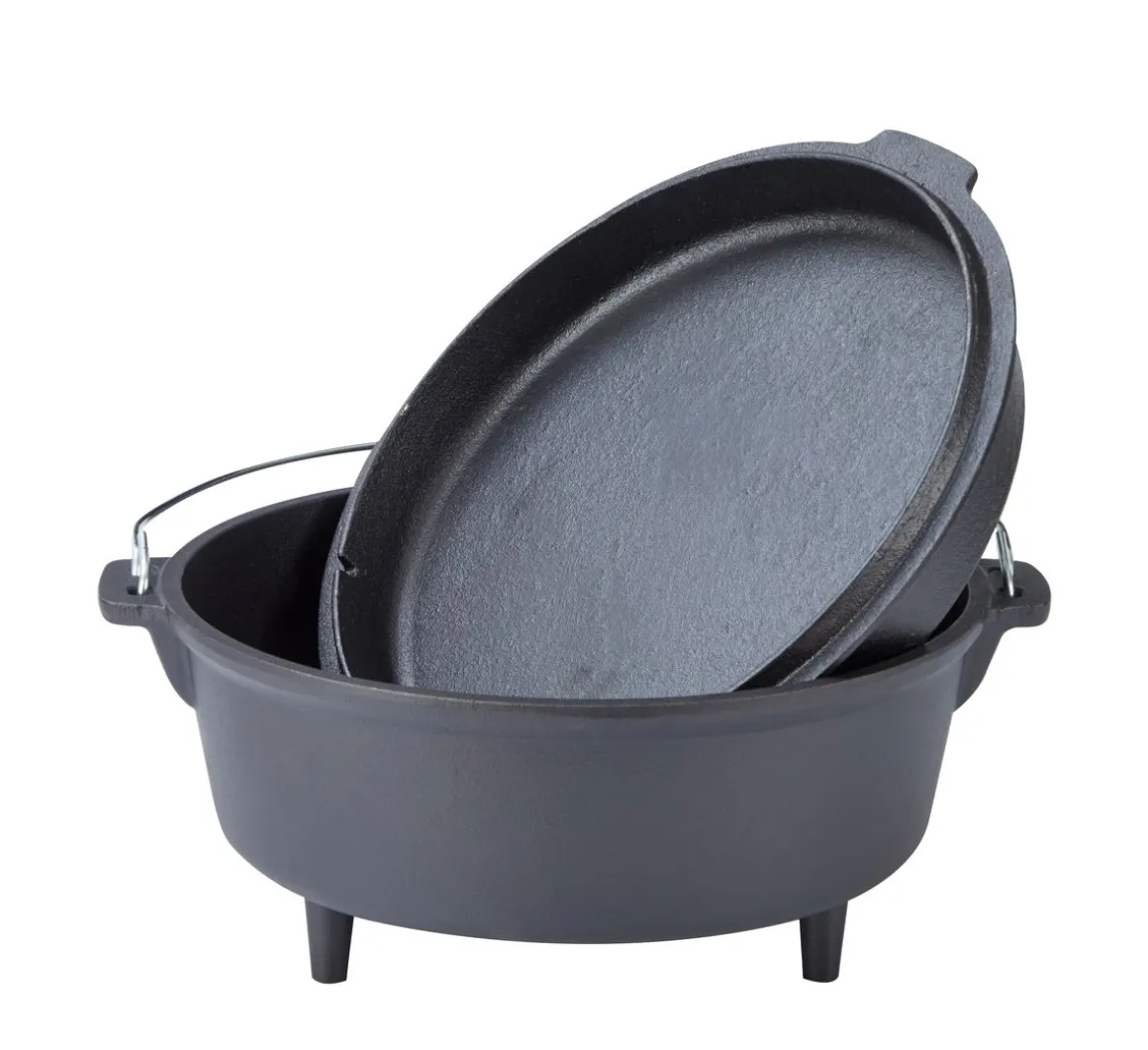 Dutch Oven Set 9L mit Standfüssen