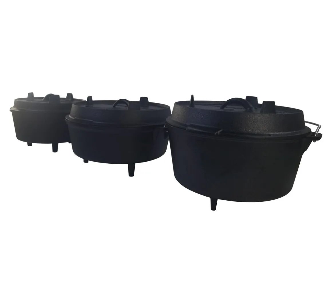 Dutch Oven Set 9L mit Standfüssen