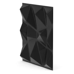 3D Wandpaneel 33er Set schwarz