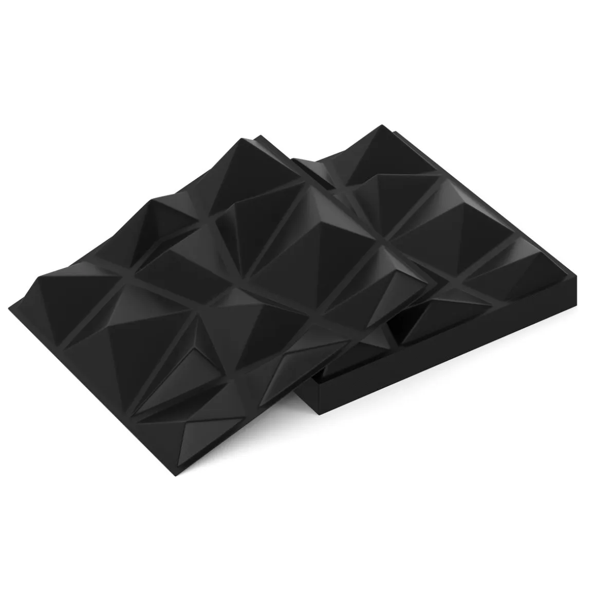 3D Wandpaneel 33er Set schwarz