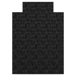 3D Wandpaneel 33er Set schwarz